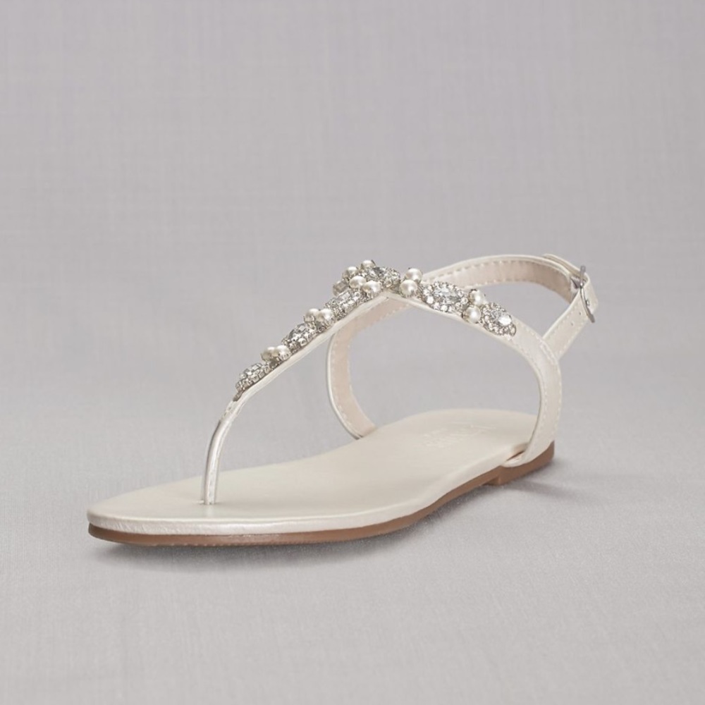 White David’s Bridal Sandals
